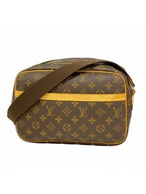 Louis Vuitton Shoulder Bag Monogram Reporter PM Brown